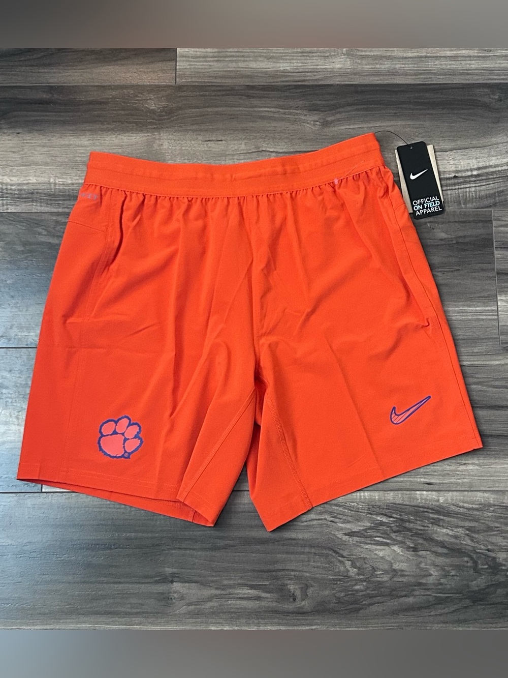 Nike Clemson Tigers Team Issued Training Athletic Shorts Mens Medium HF8480-888